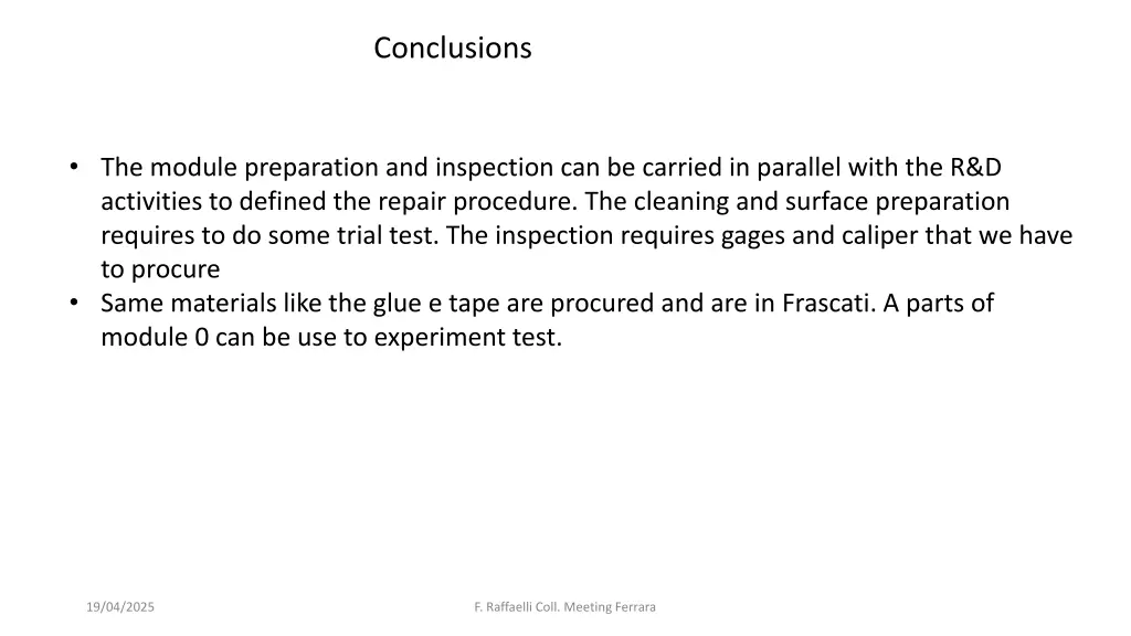 conclusions