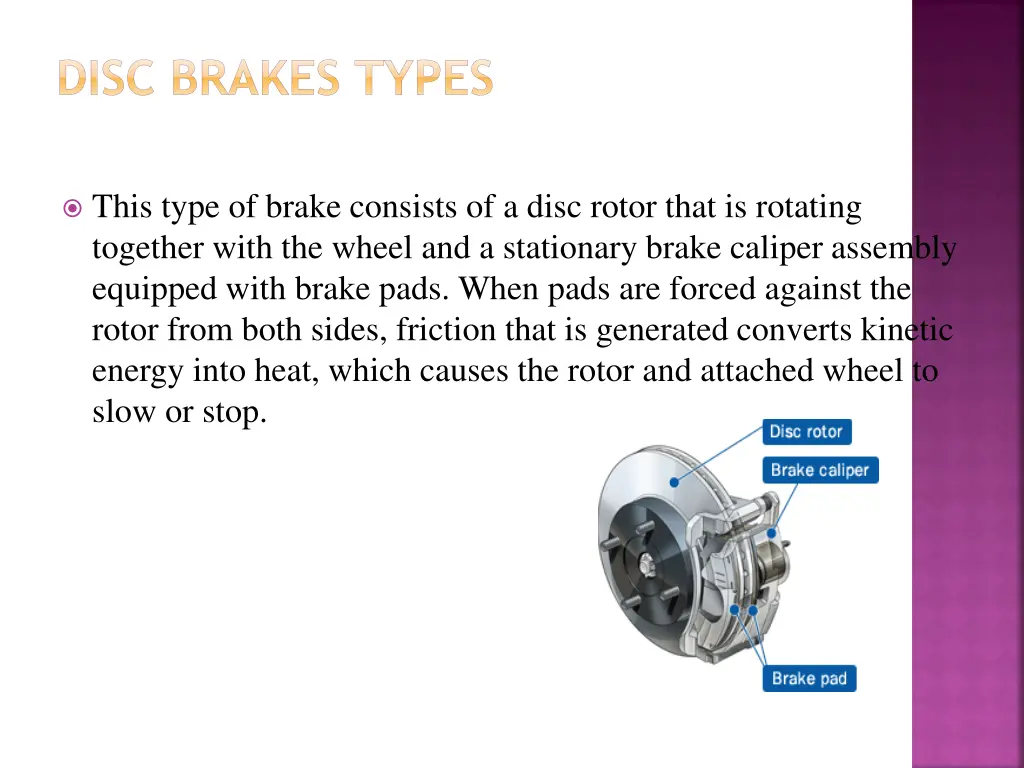disc brakes types