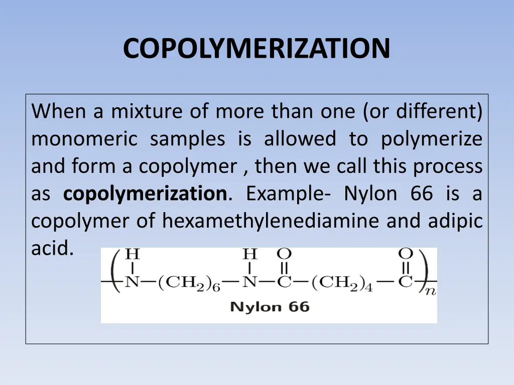 copolymerization 2