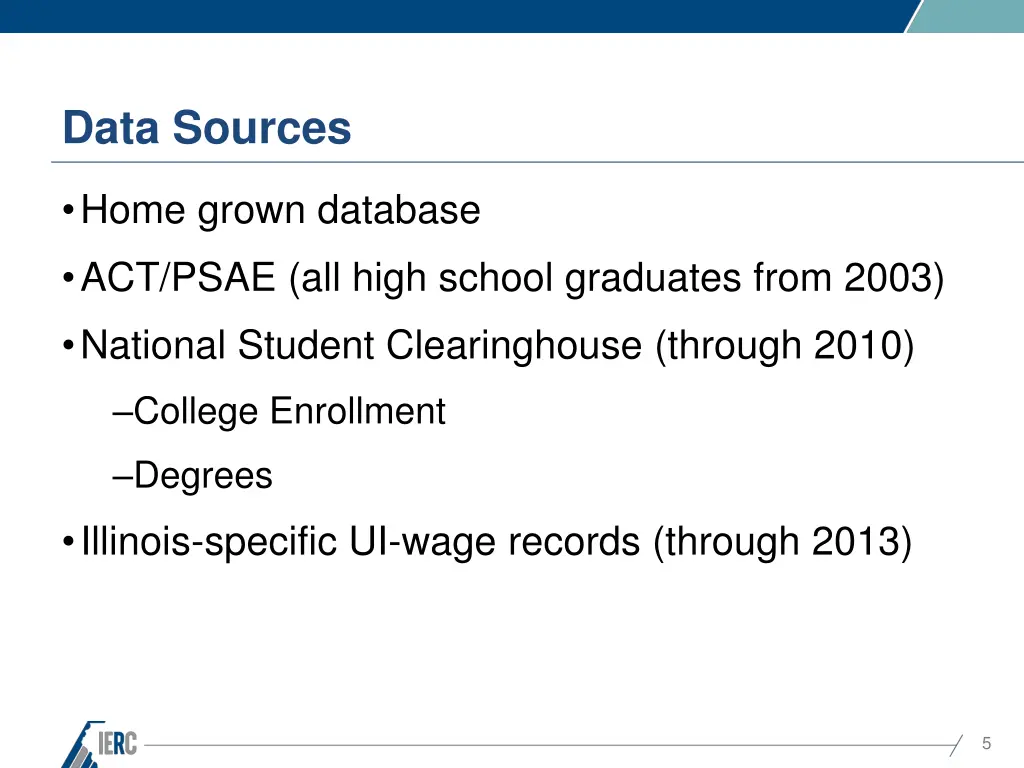 data sources