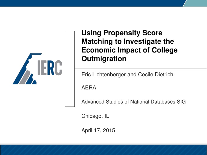 using propensity score matching to investigate