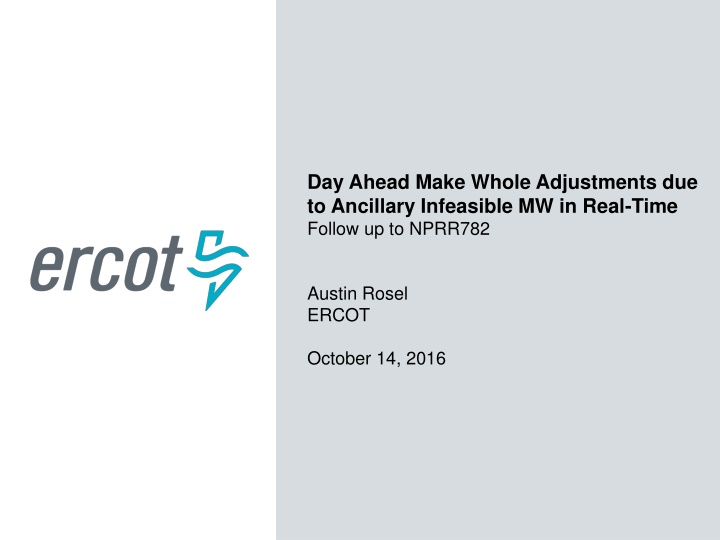 day ahead make whole adjustments due to ancillary