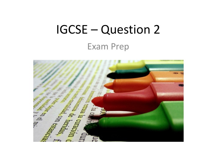 igcse question 2