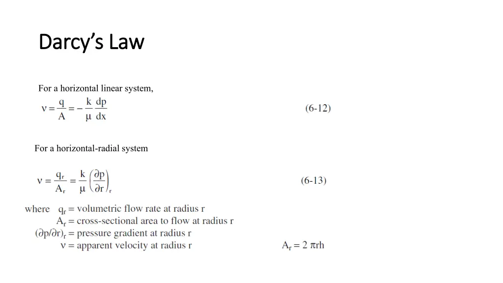 darcy s law darcy s law