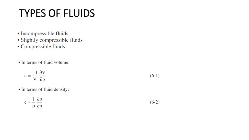 types of fluids types of fluids