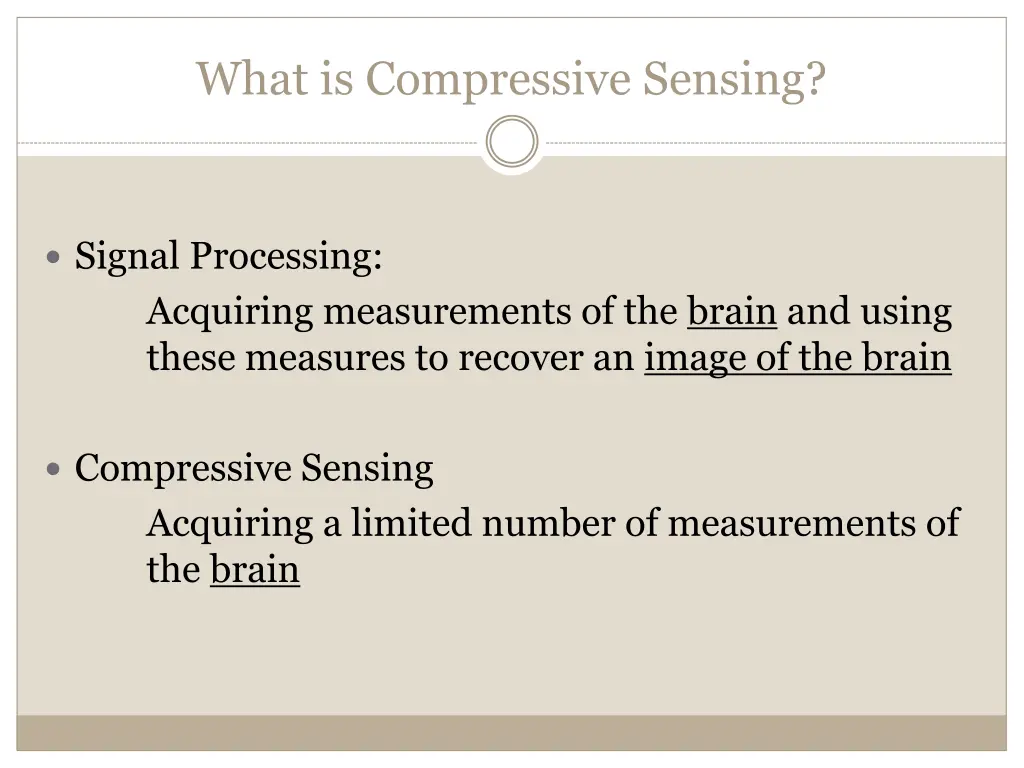 what is compressive sensing 1