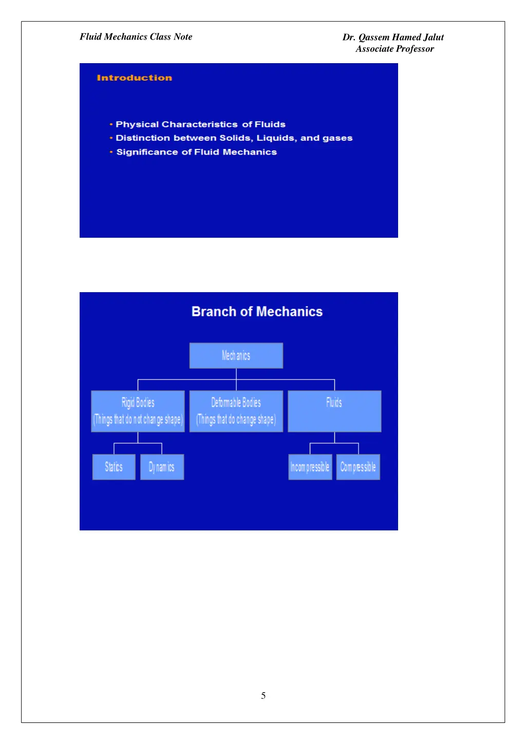 fluid mechanics class note 4