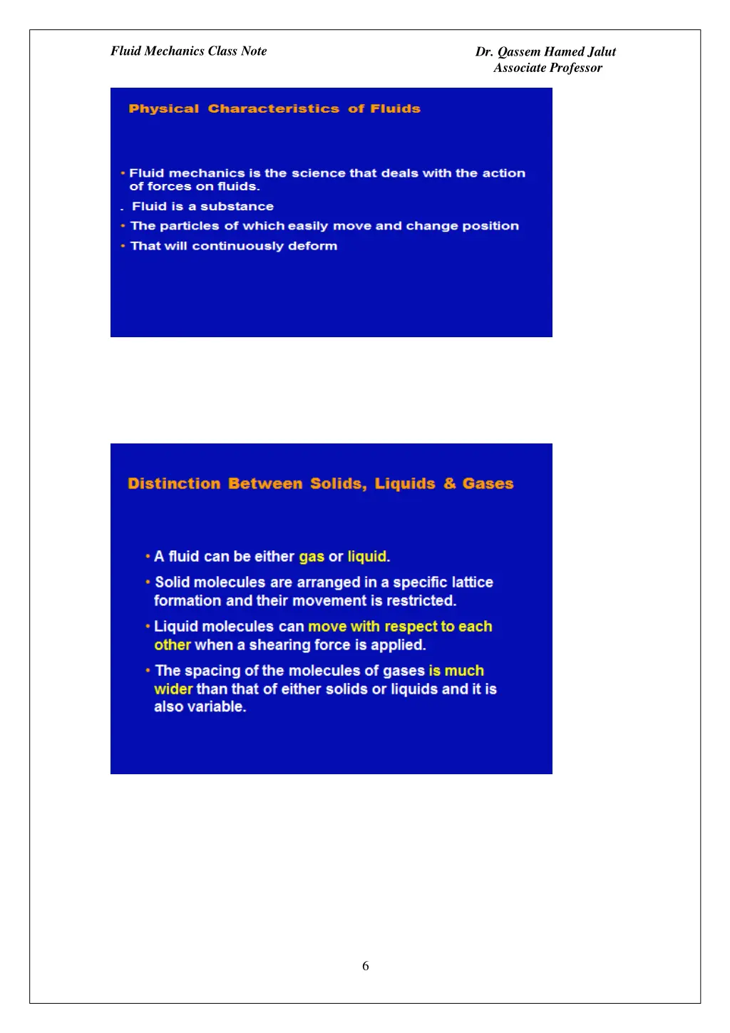 fluid mechanics class note 5