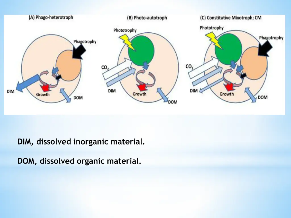 dim dissolved inorganic material