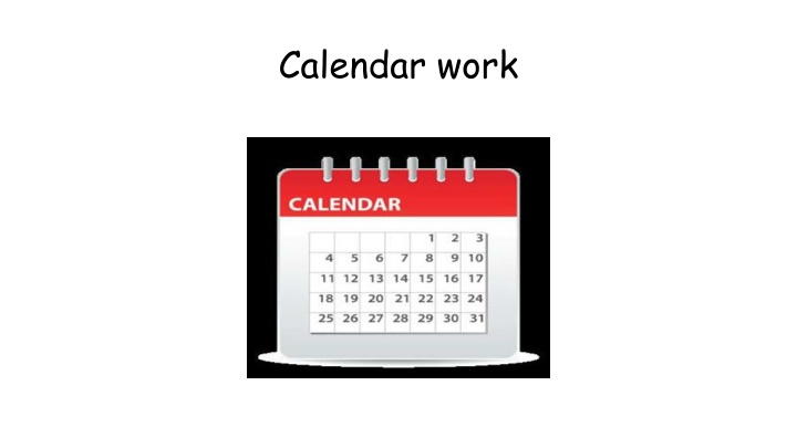 calendar work
