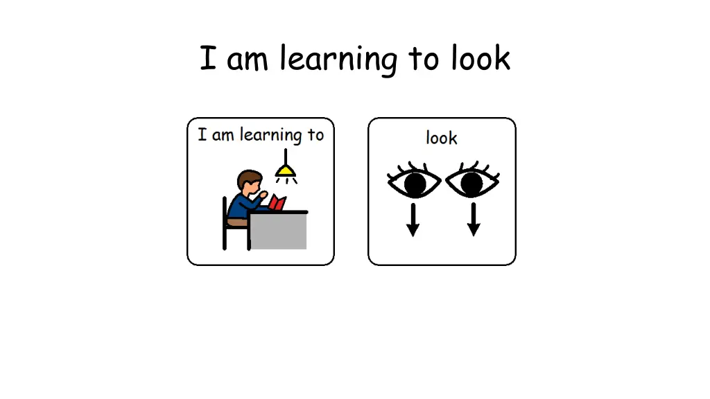 i am learning to look