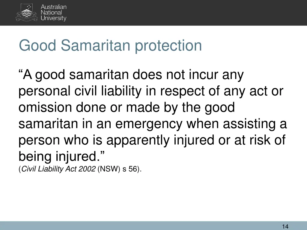 good samaritan protection 1
