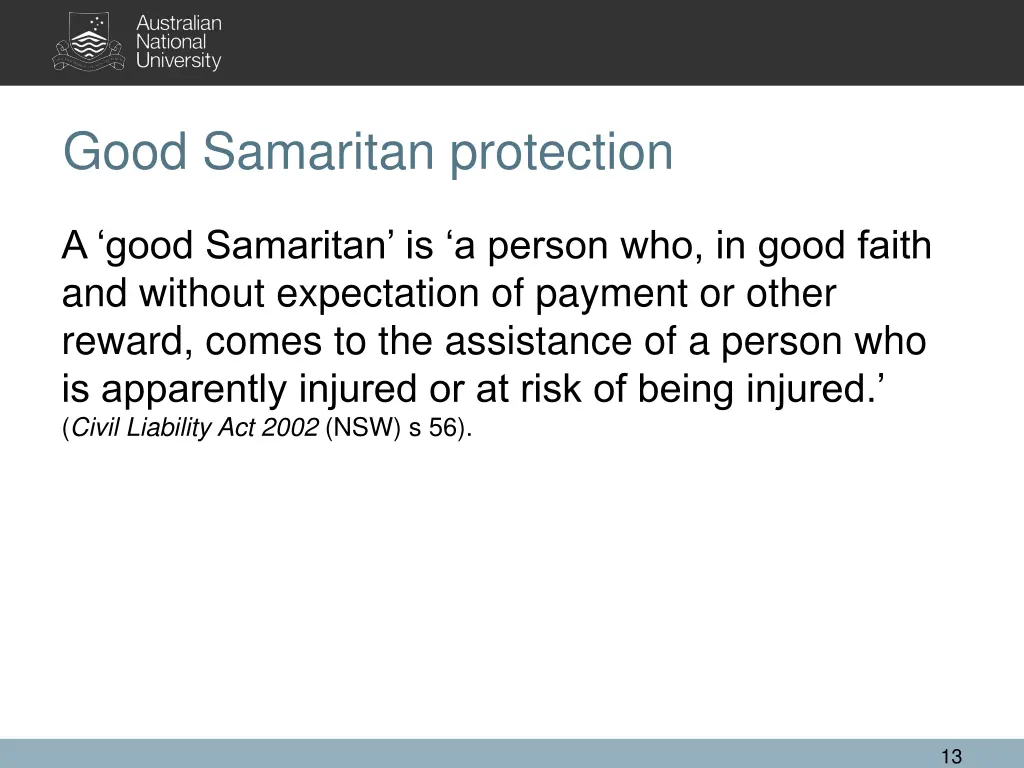 good samaritan protection