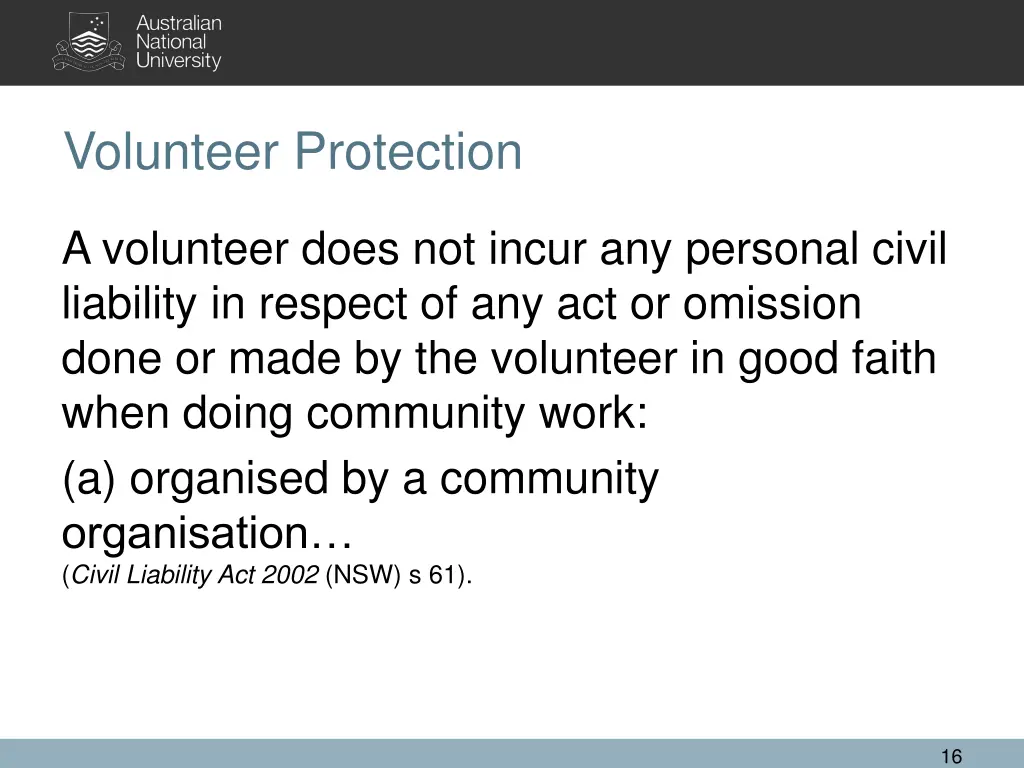 volunteer protection