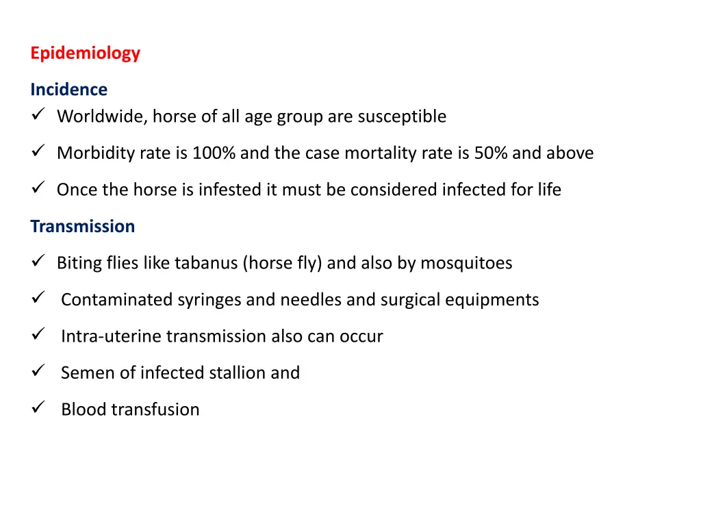 epidemiology