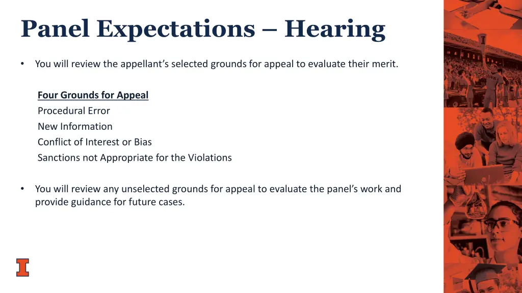 panel expectations hearing