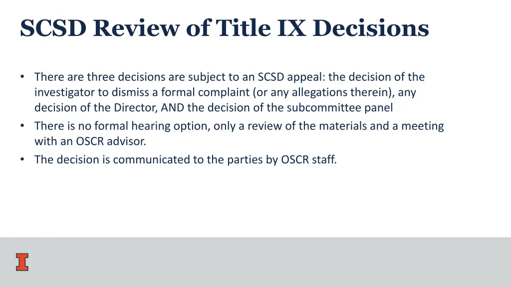 scsd review of title ix decisions
