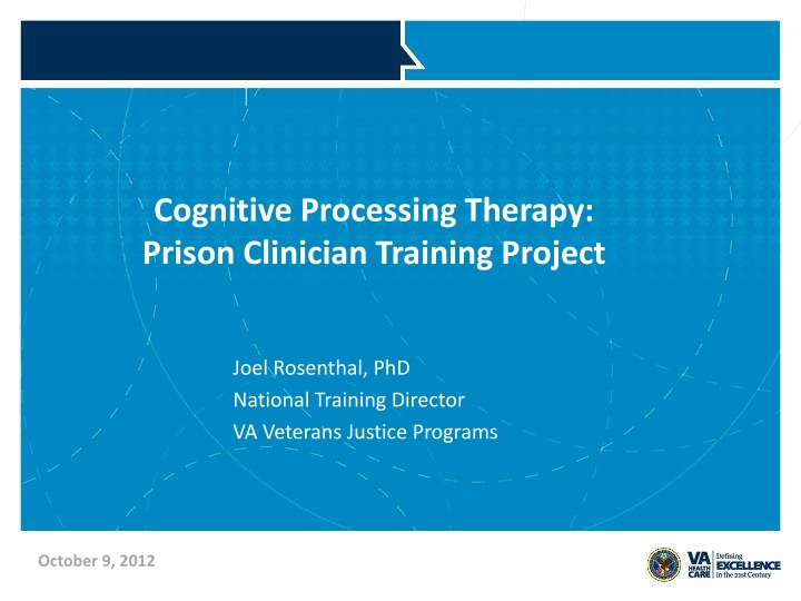 cognitive processing therapy prison clinician