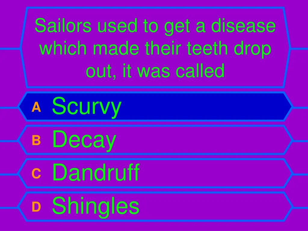 sailors used to get a disease which made their 1