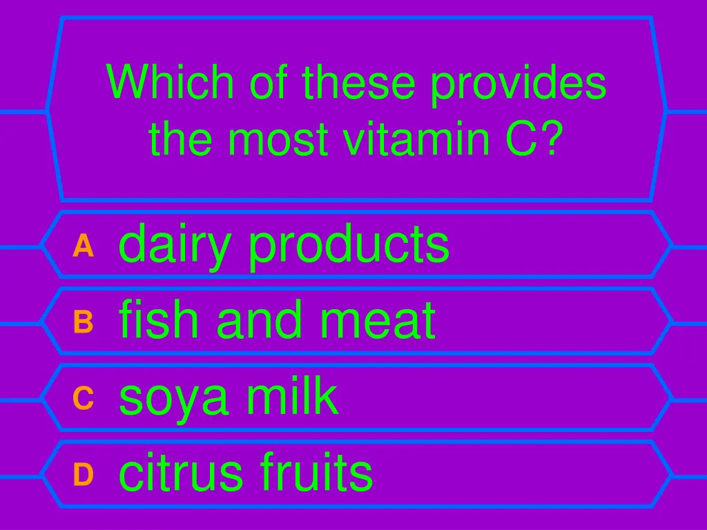 which of these provides the most vitamin c