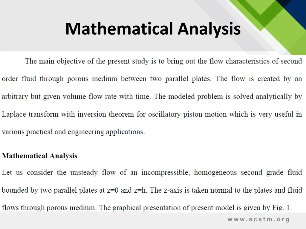 mathematical analysis