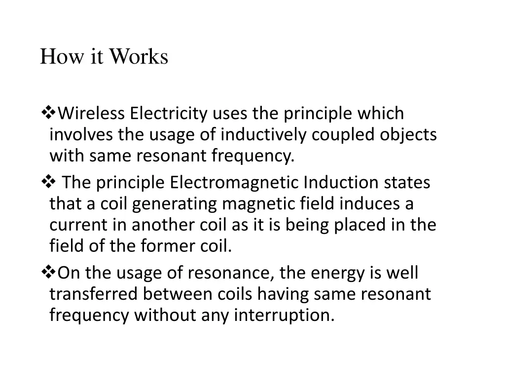 how it works