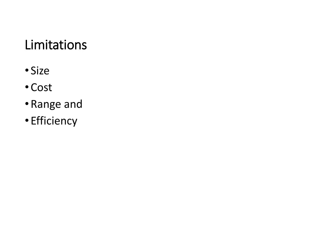 limitations limitations