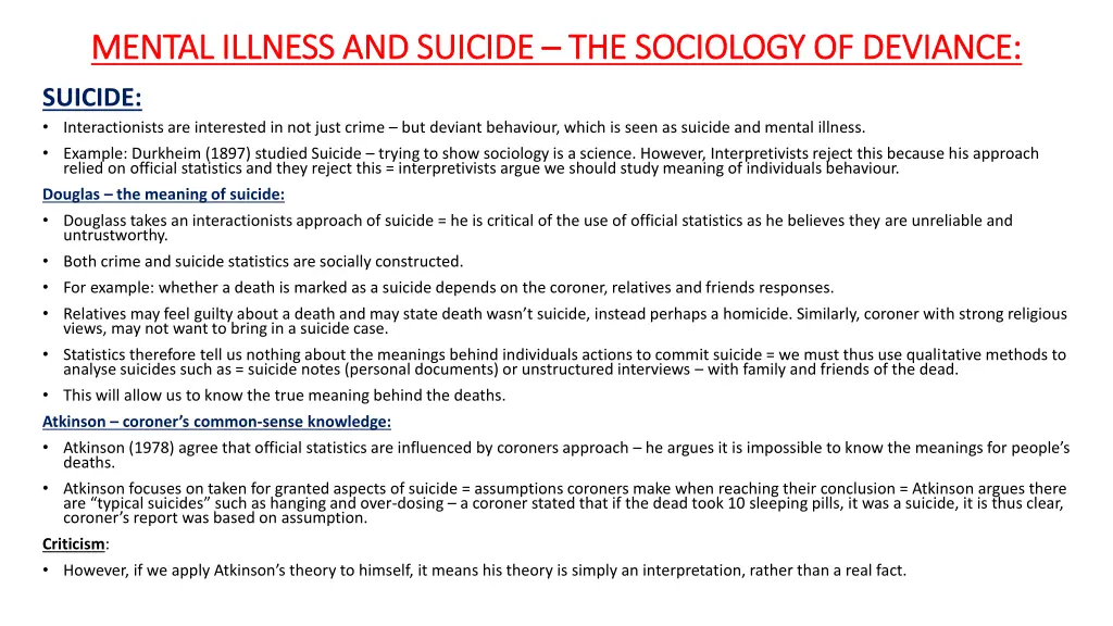 mental illness and suicide mental illness