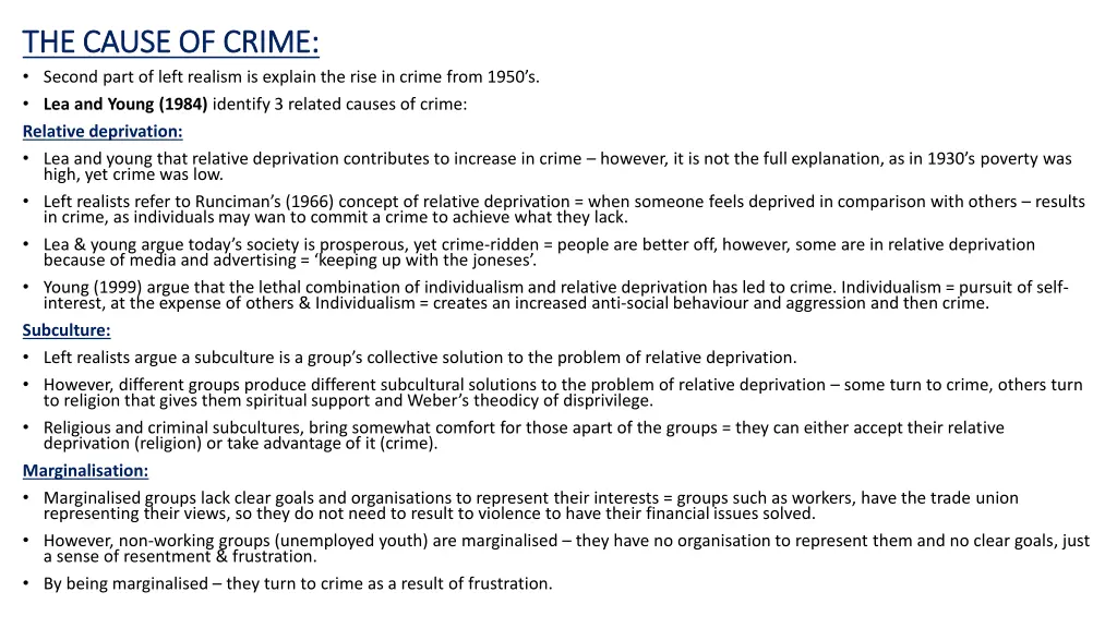 the cause of crime the cause of crime second part