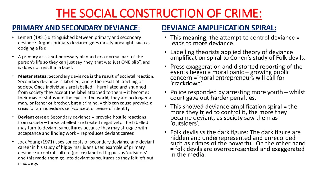 the social construction of crime the social 1