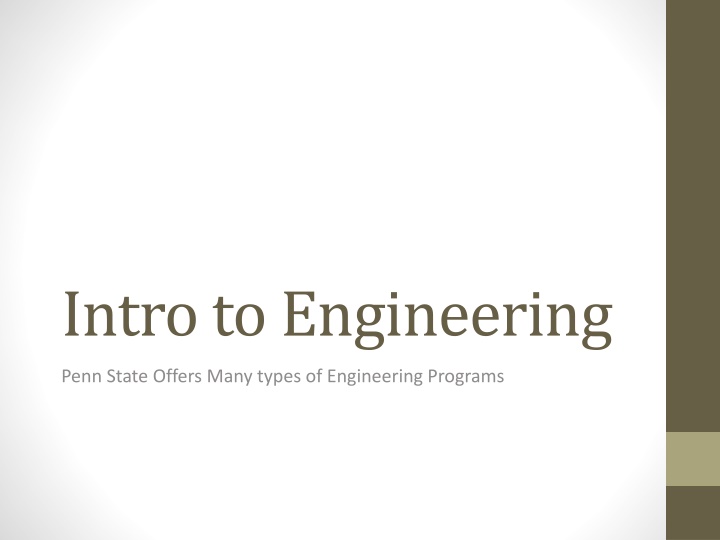 intro to engineering