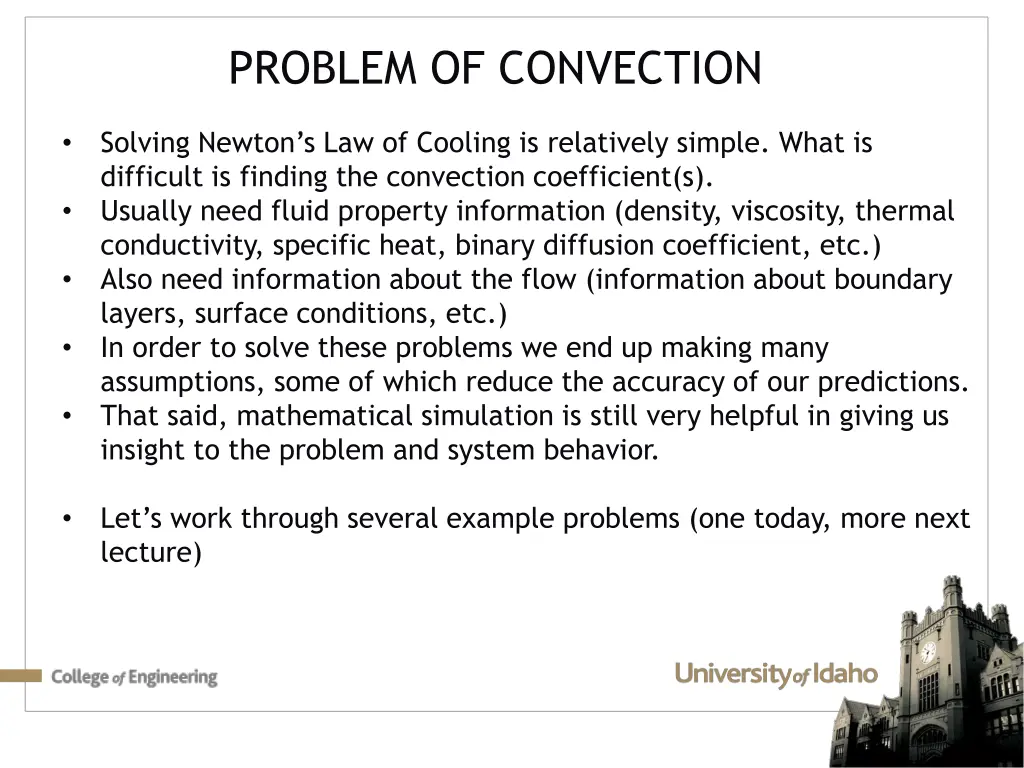 problem of convection