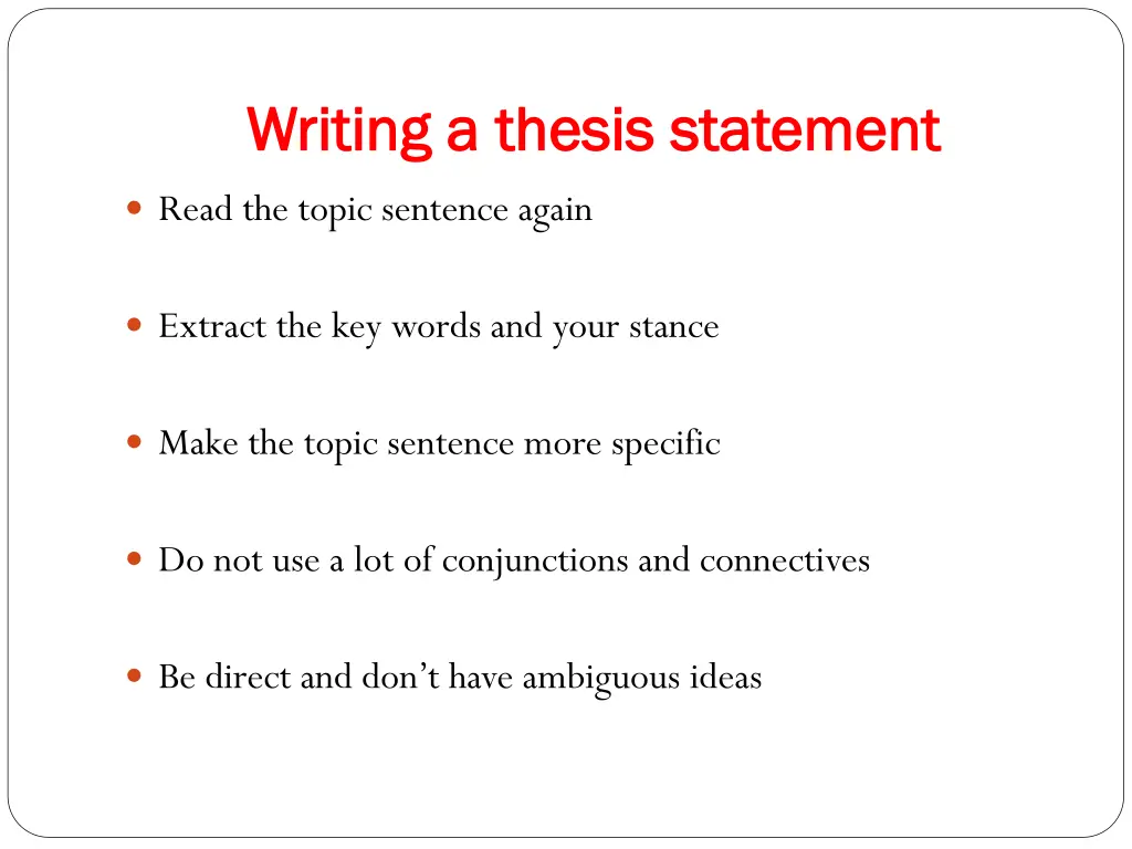 writing a thesis statement writing a thesis