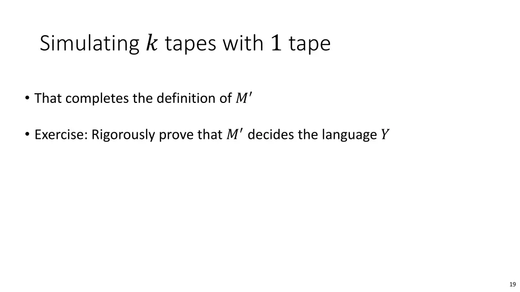 simulating tapes with 1 tape 3