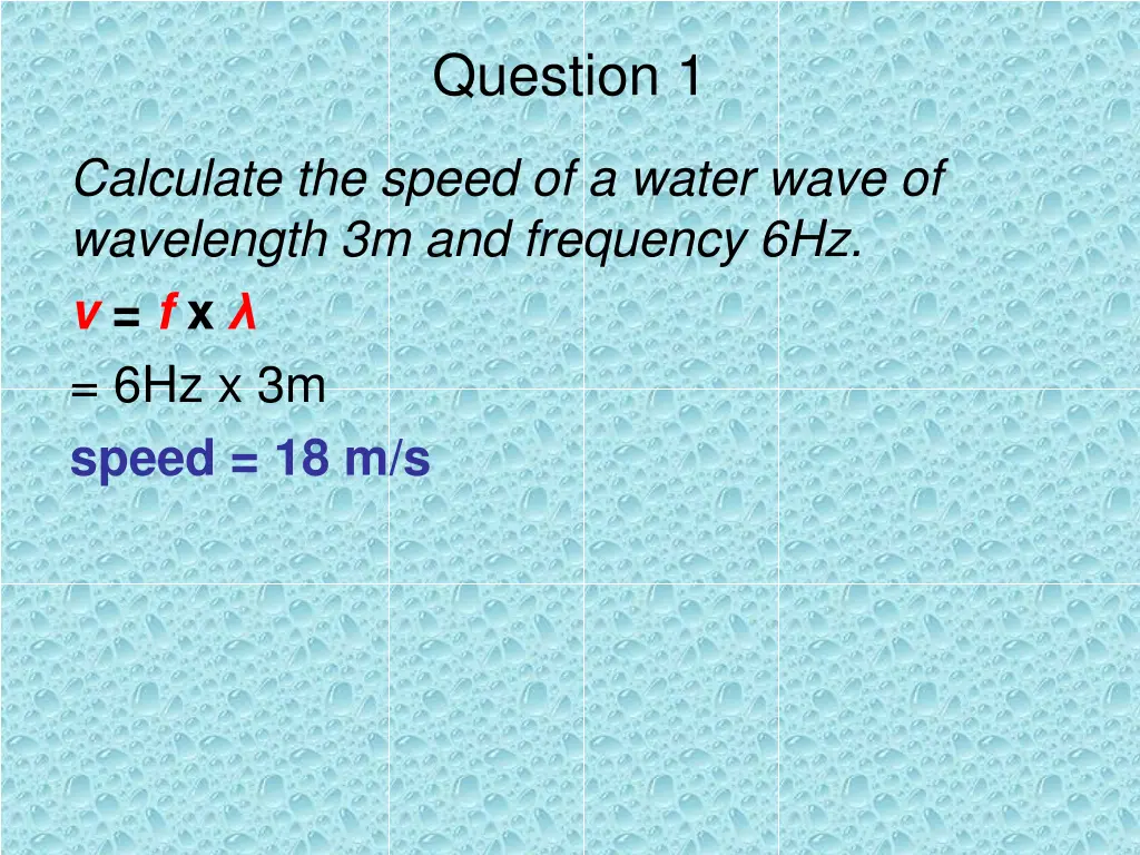 question 1 2