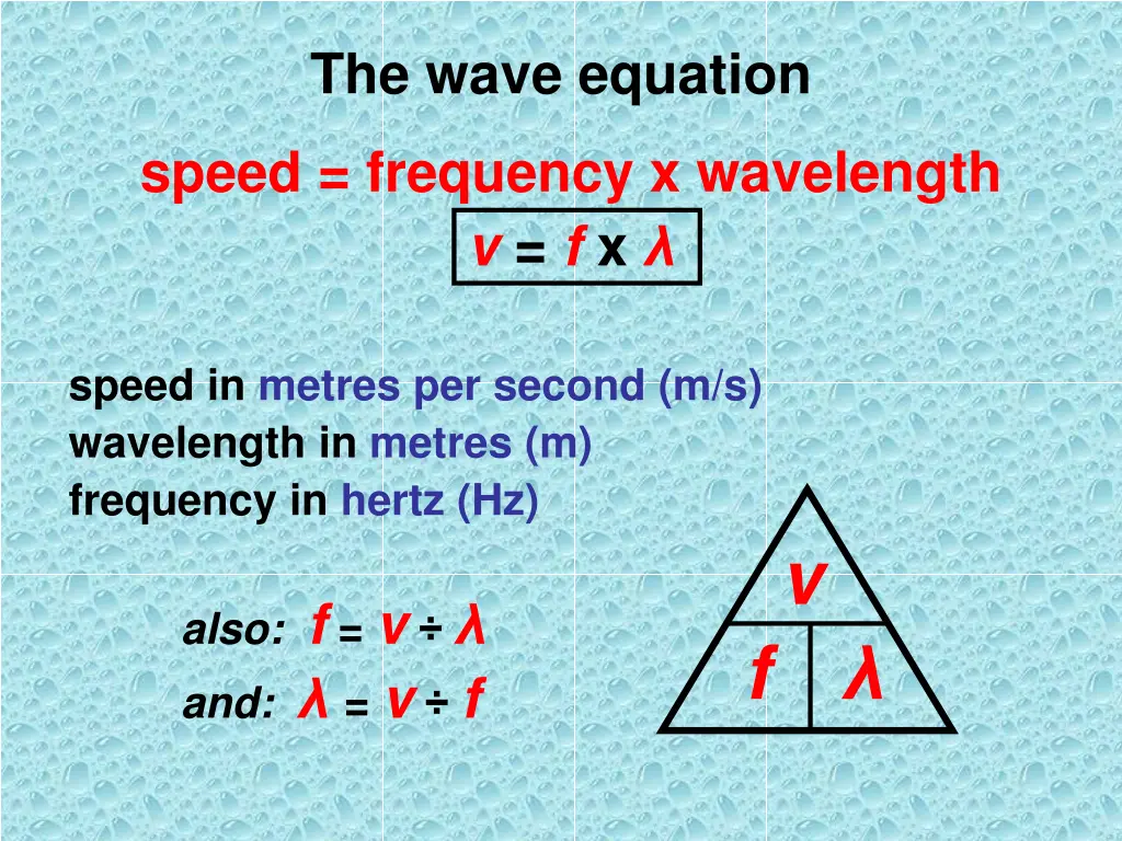 the wave equation