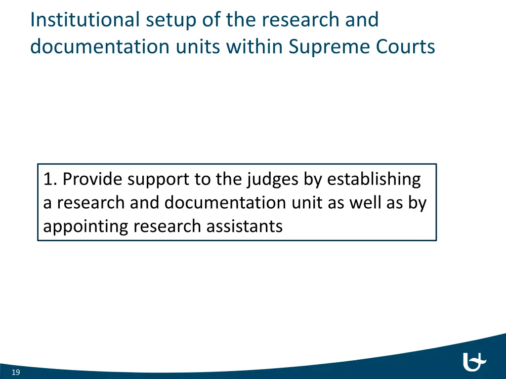 institutional setup of the research 1