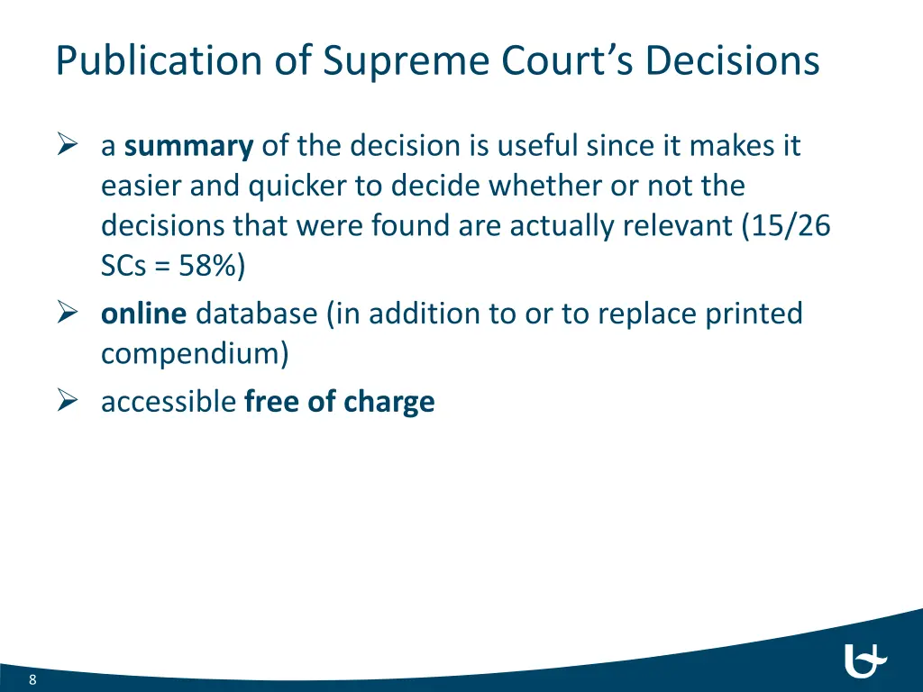 publication of supreme court s decisions 2