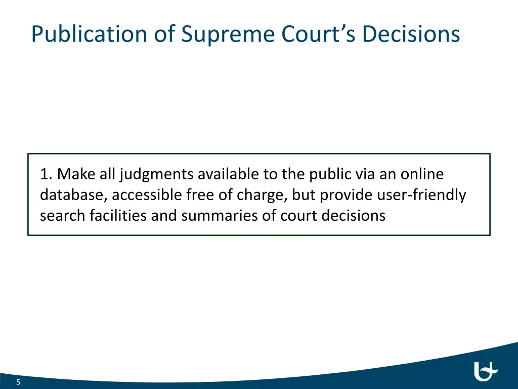 publication of supreme court s decisions
