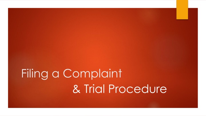 filing a complaint