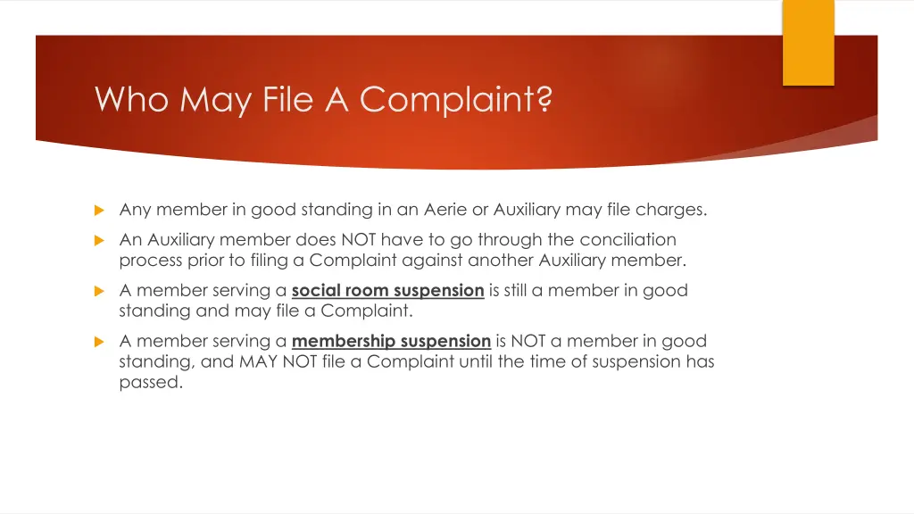 who may file a complaint
