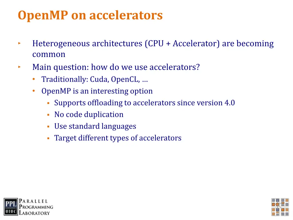 openmp on accelerators