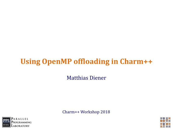 using openmp offloading in charm