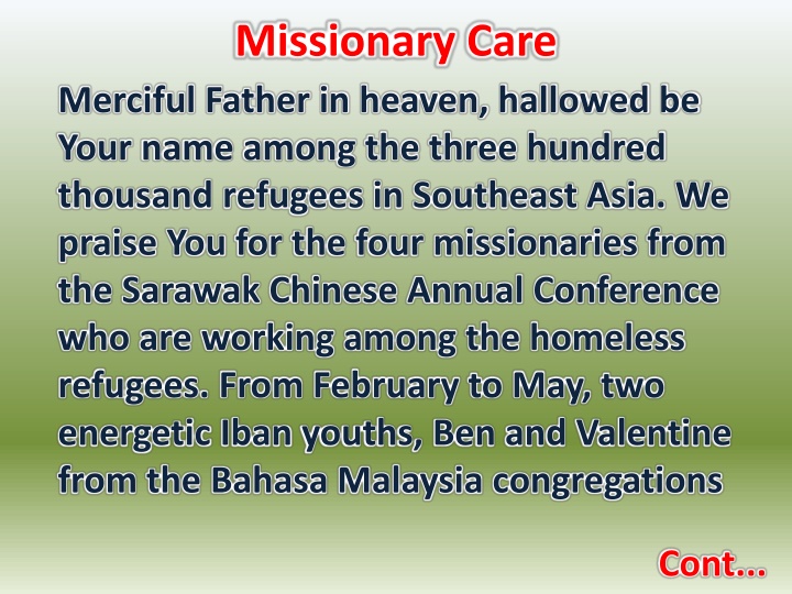 missionary care