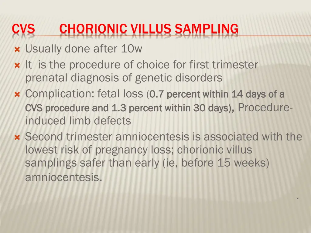 cvs chorionic villus sampling 1