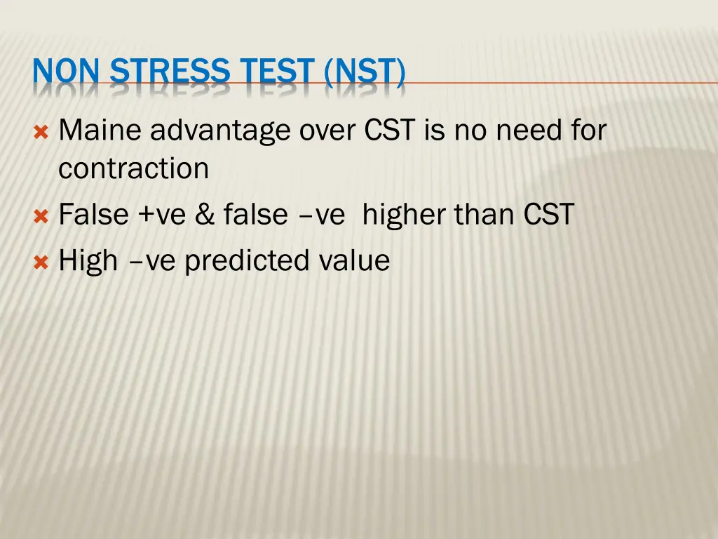 non stress test nst
