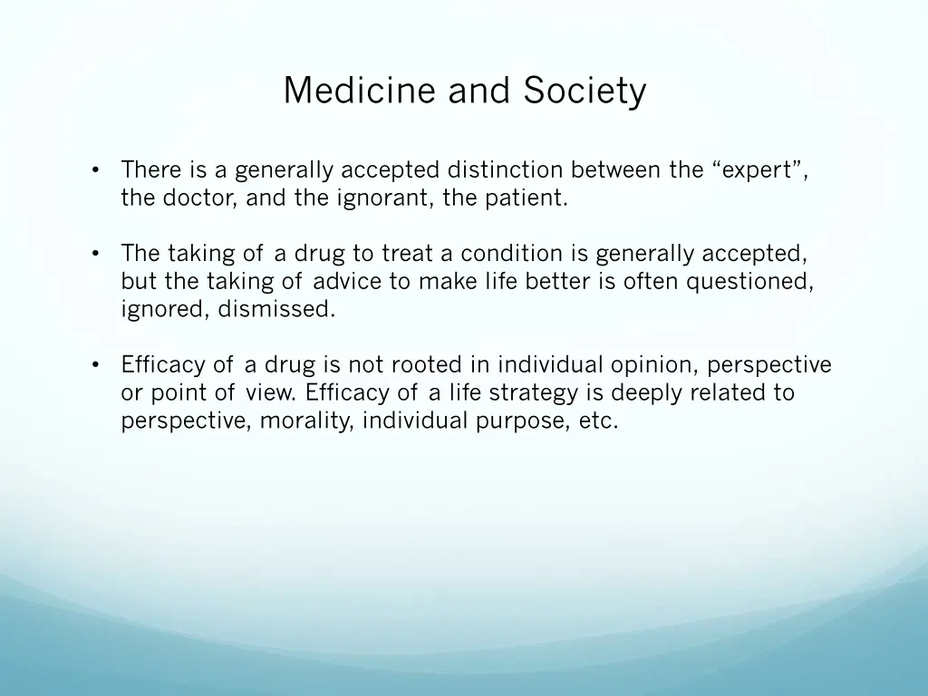 medicine and society 1