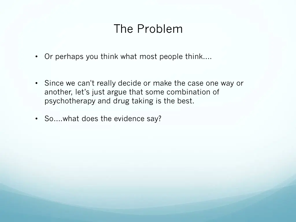 the problem
