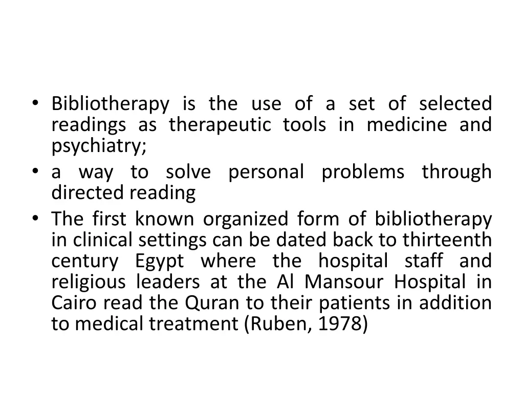 bibliotherapy is the use of a set of selected