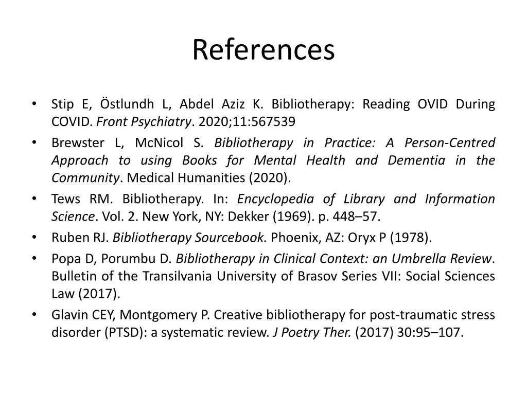 references